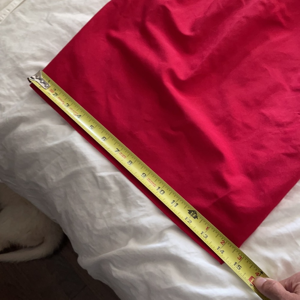Jcrew RED (not green) Tie-waist strapless dress - Picture 10 of 15
